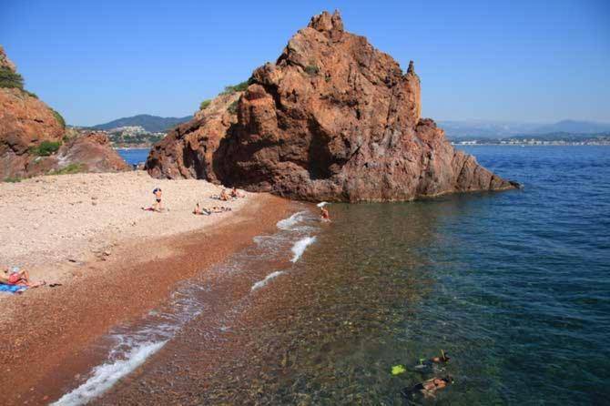 Rez De Jardin Au Calme Et Proche Mer Mandelieu Esterno foto